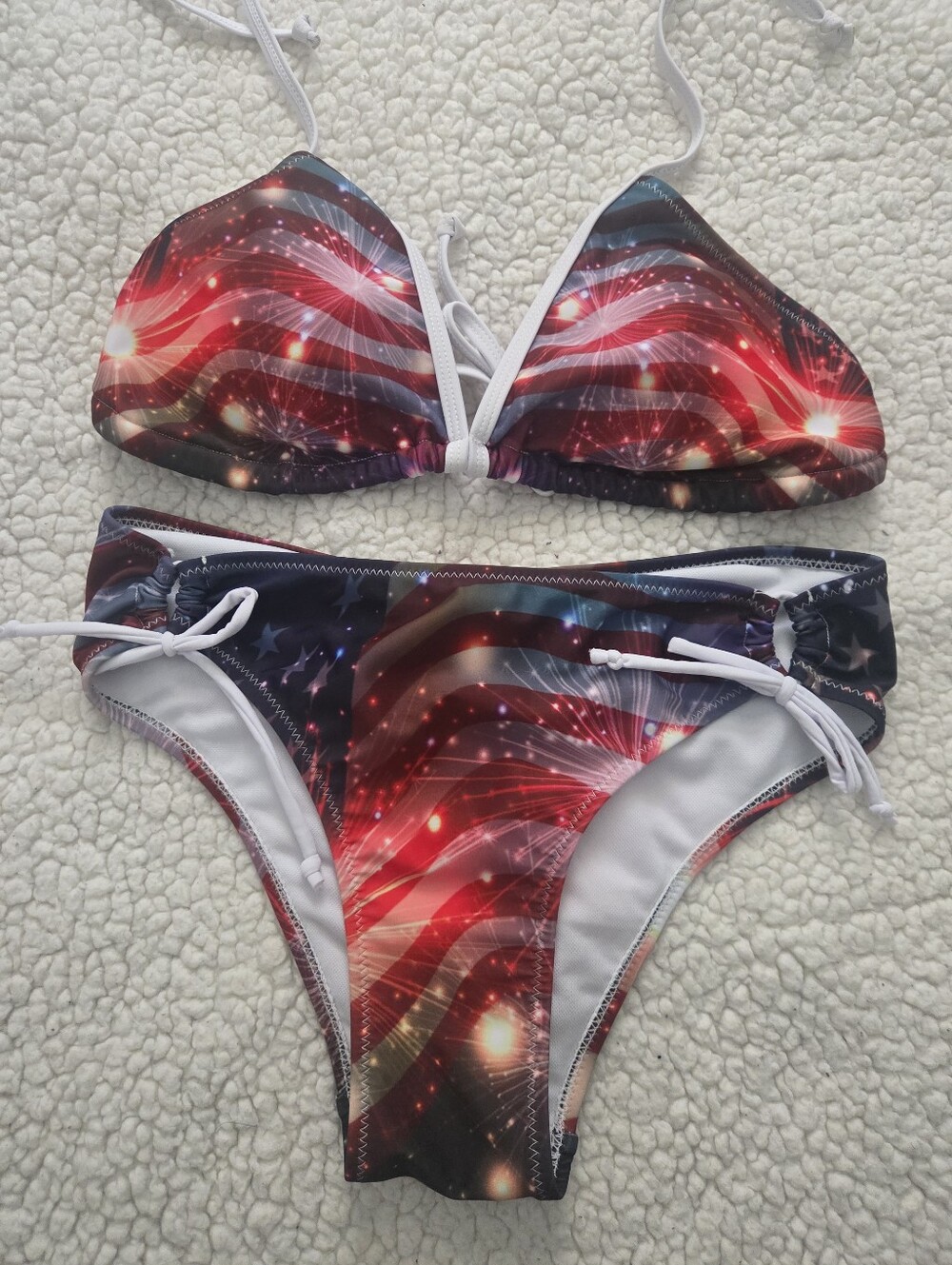 Unique Stars And Stripes Flag Bikini Medium